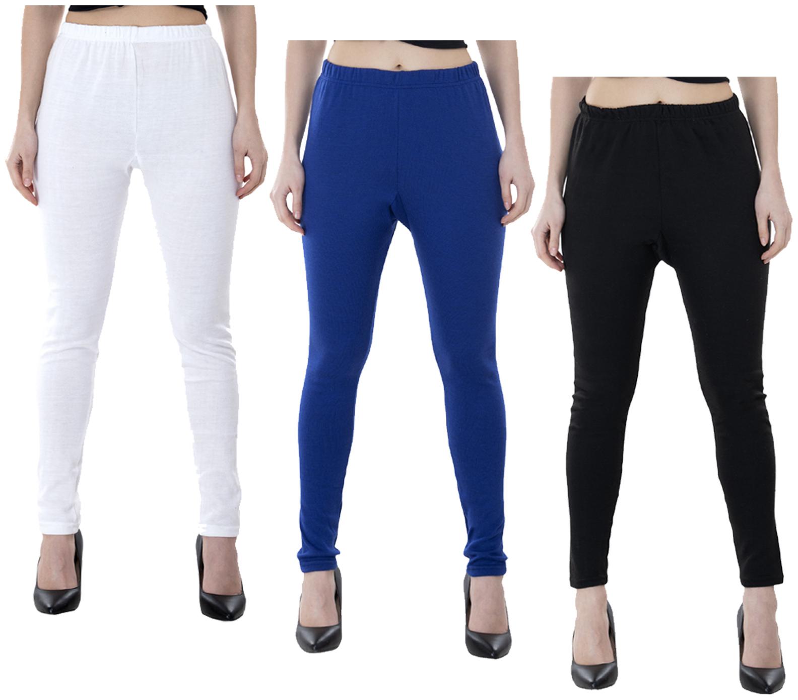 

IndiWeaves Women Warm Wollen Lycra Legging (Pack of 3)