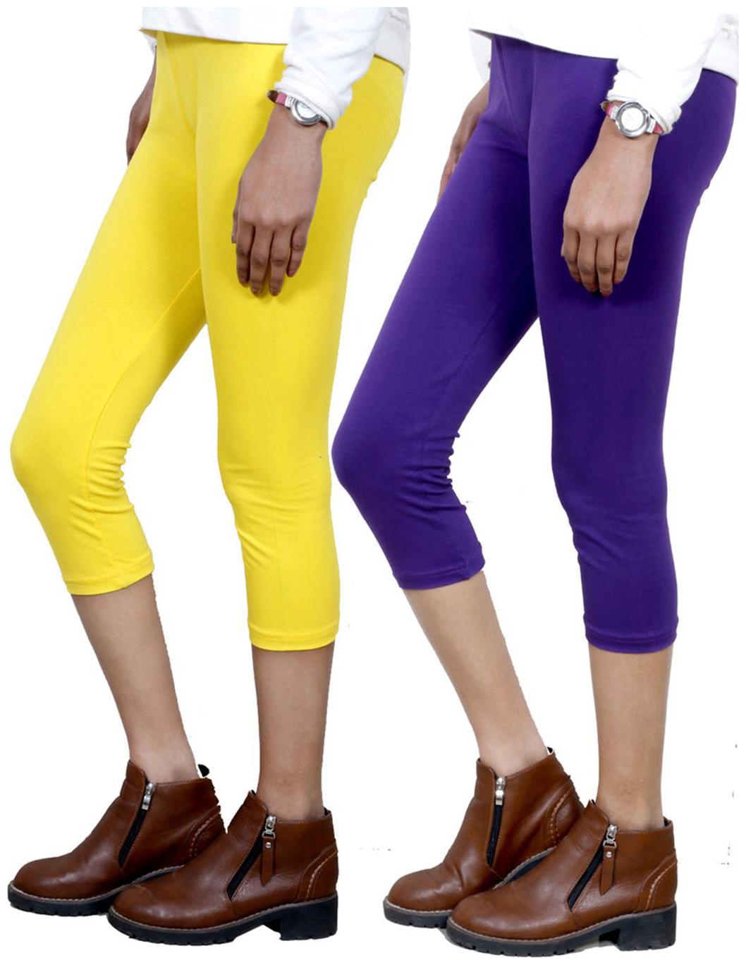 

IndiWeaves Women Cotton Capri Combo-2