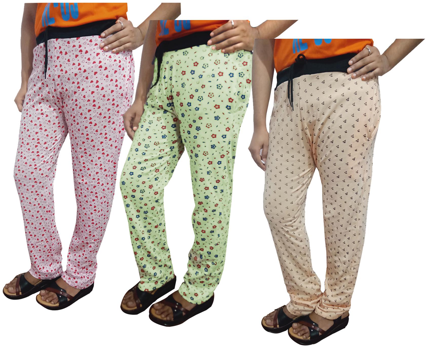 

Indiweaves Women Regular fit Cotton Printed Track pants - Multi