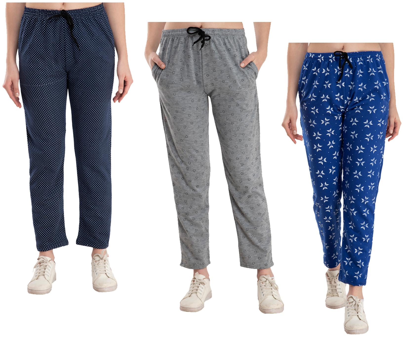 

Indiweaves Women Regular fit Fleece Printed Track pants - Multi
