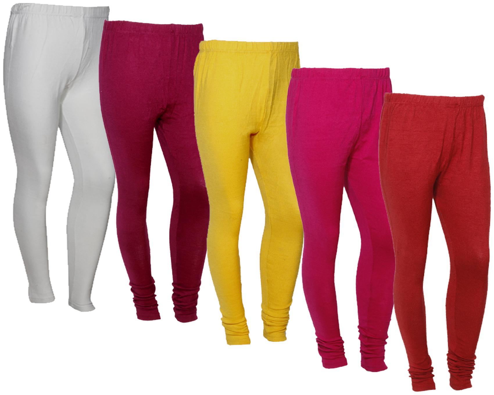 

IndiWeaves Women Warm Wollen Lycra Legging (Pack of 5)