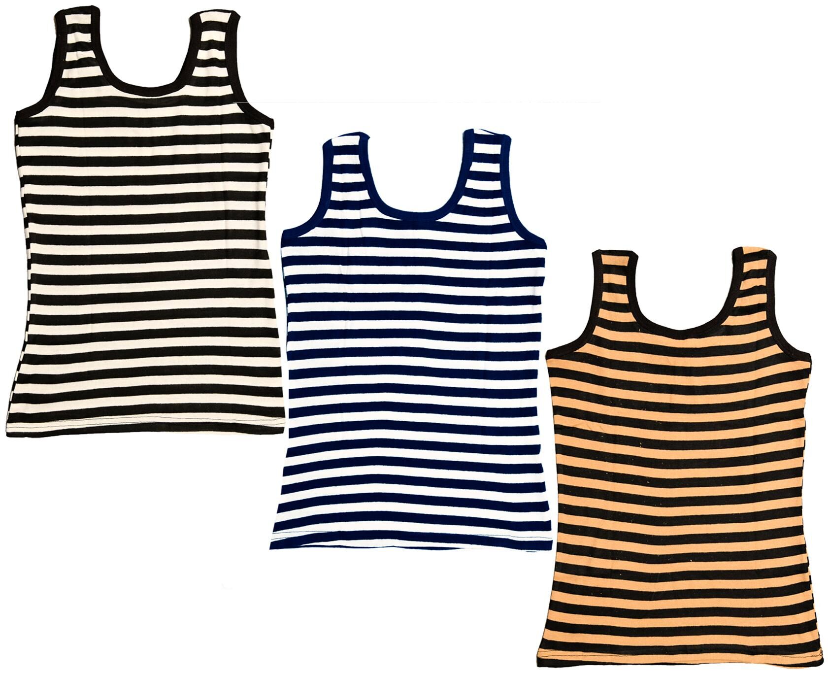 

Indiweaves Women Multi Regular fit U neck Cotton Tank top