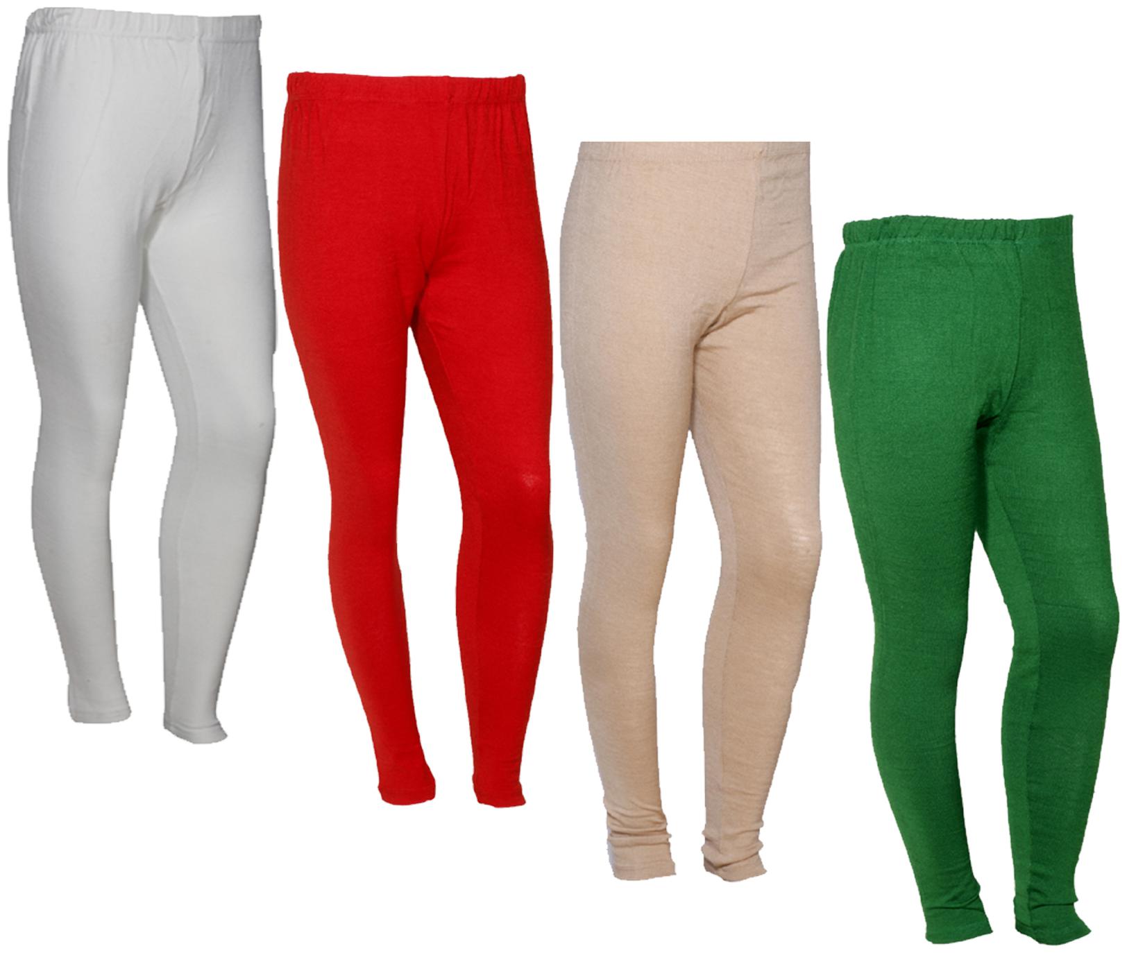 

IndiWeaves Women Warm Wollen Lycra Legging (Pack of 4)