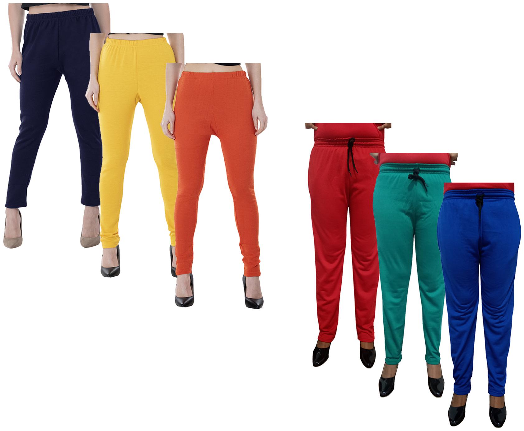

Indiweaves Women Regular fit Fleece Solid Track pants - Multi