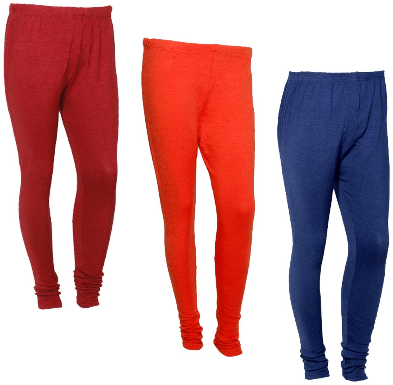 

IndiWeaves Women Warm Wollen Lycra Legging (Pack of 3)