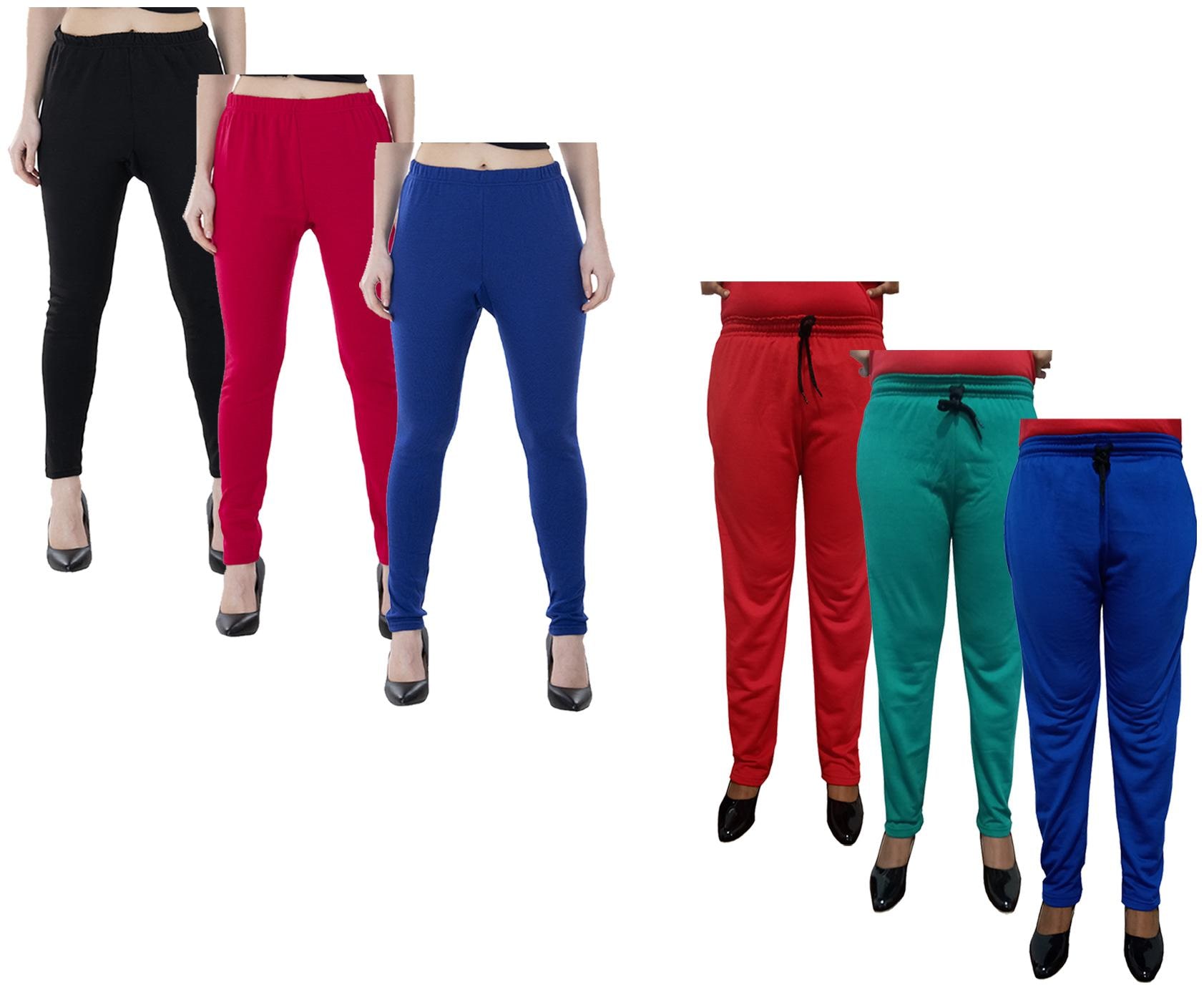

Indiweaves Women Regular fit Fleece Solid Track pants - Multi