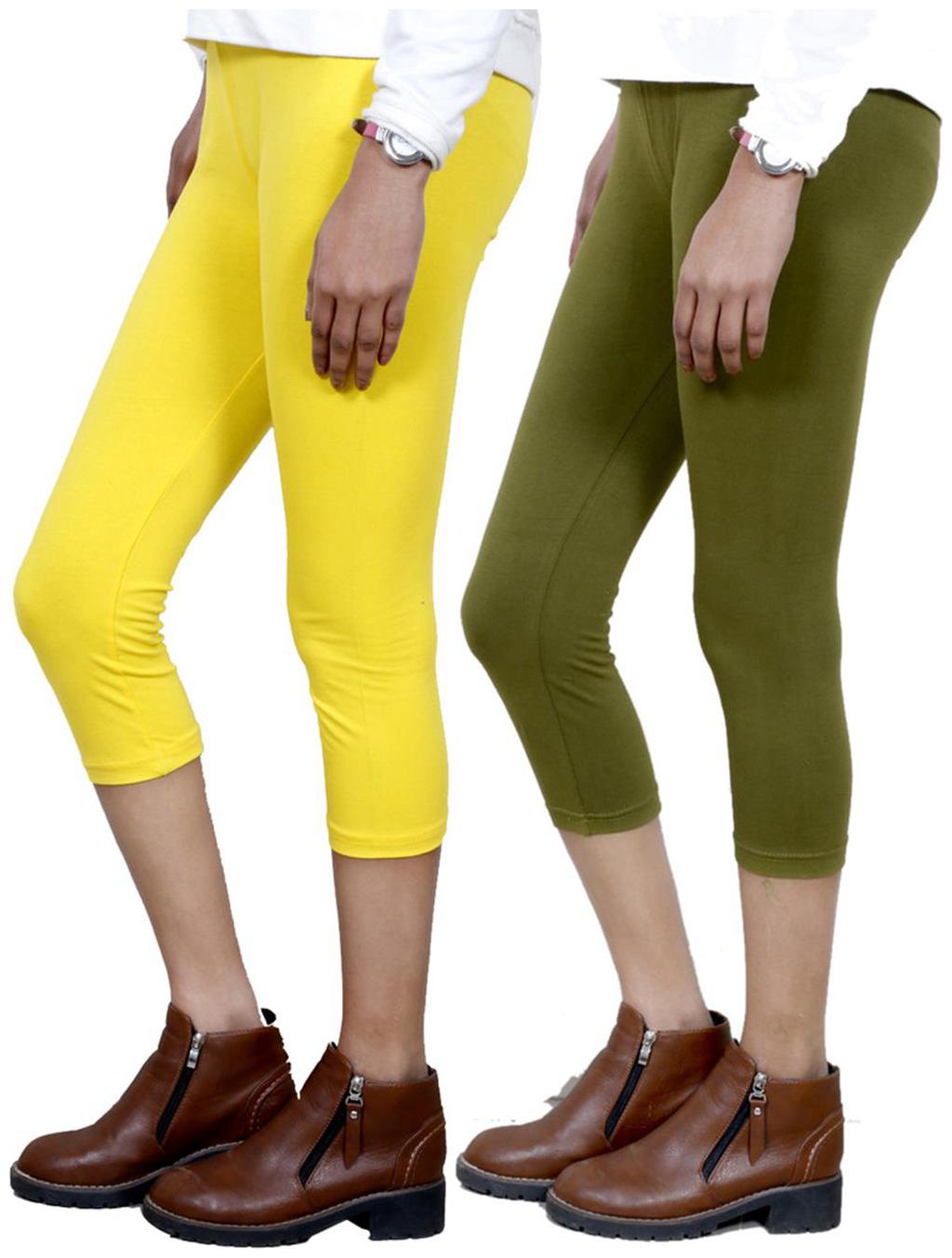 

IndiWeaves Women Cotton Capri Combo-2
