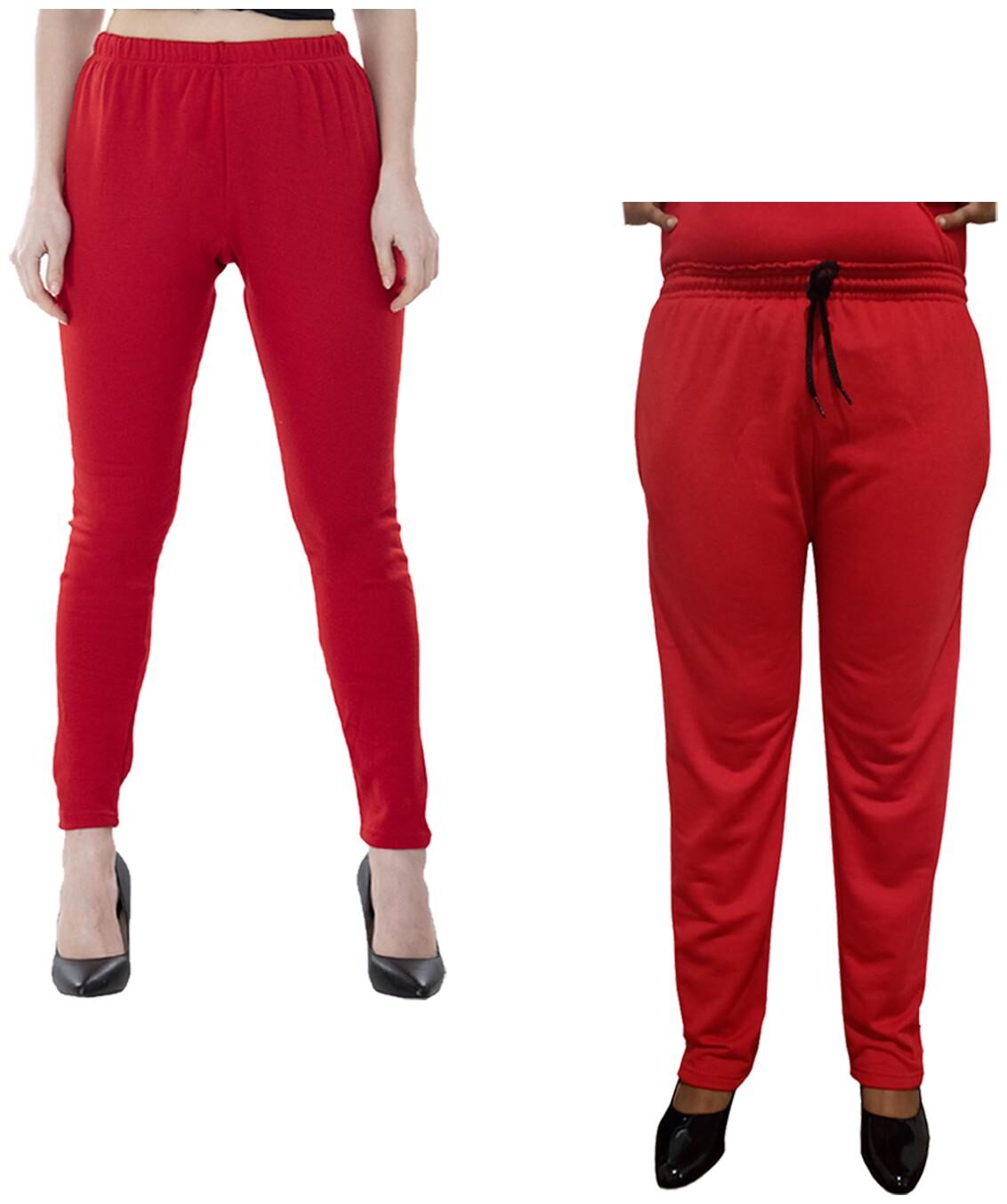

Indiweaves Women Regular fit Fleece Solid Track pants - Multi