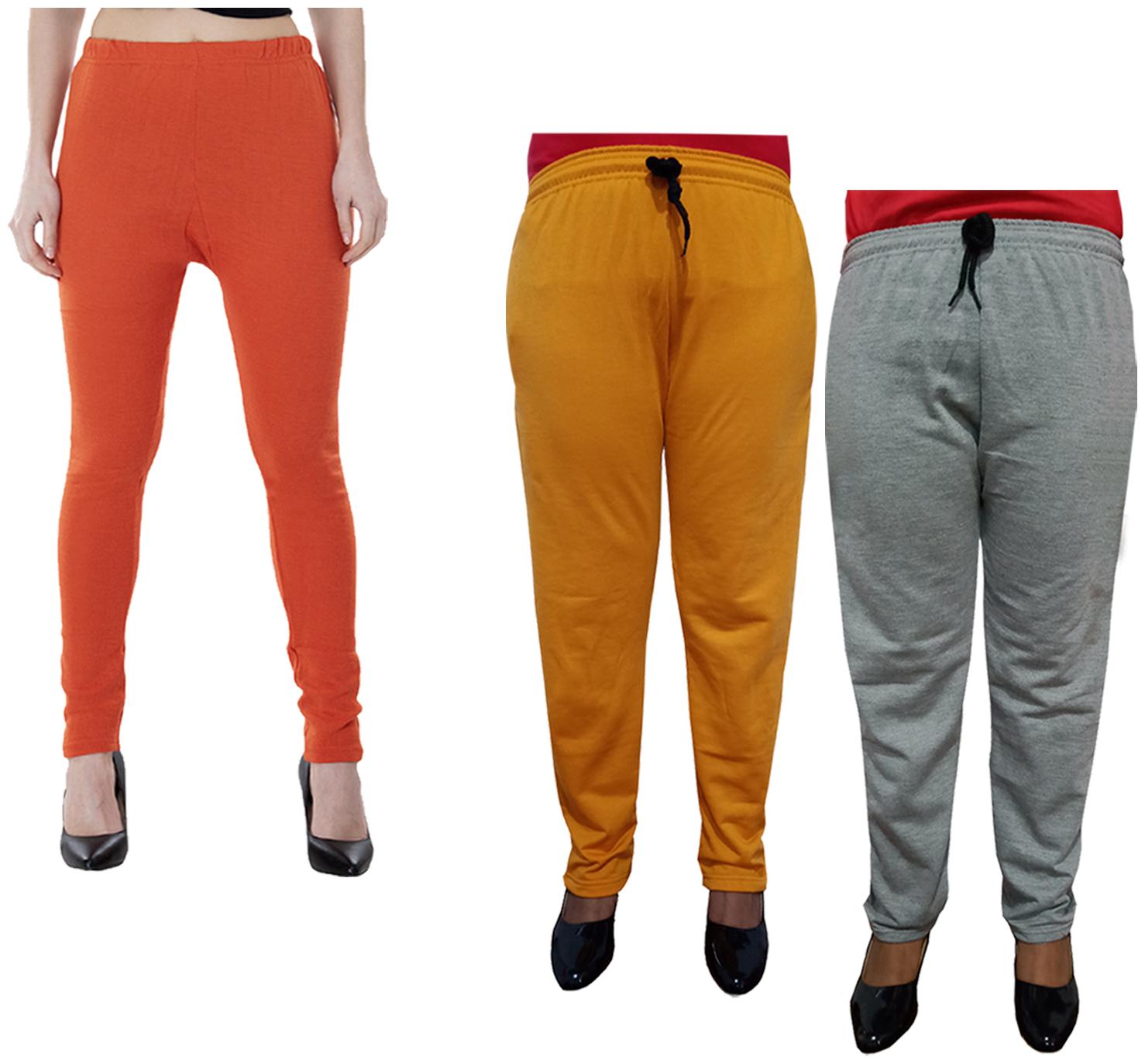 

Indiweaves Women Regular fit Fleece Solid Track pants - Multi