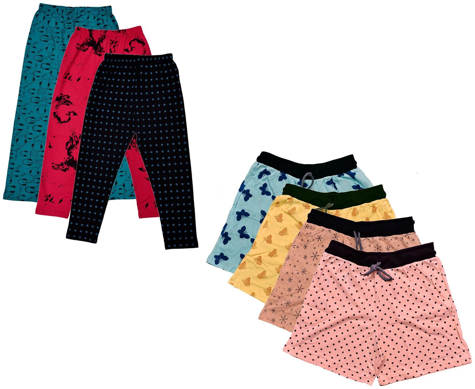 

Indiweaves Women Printed Regular shorts - Multi