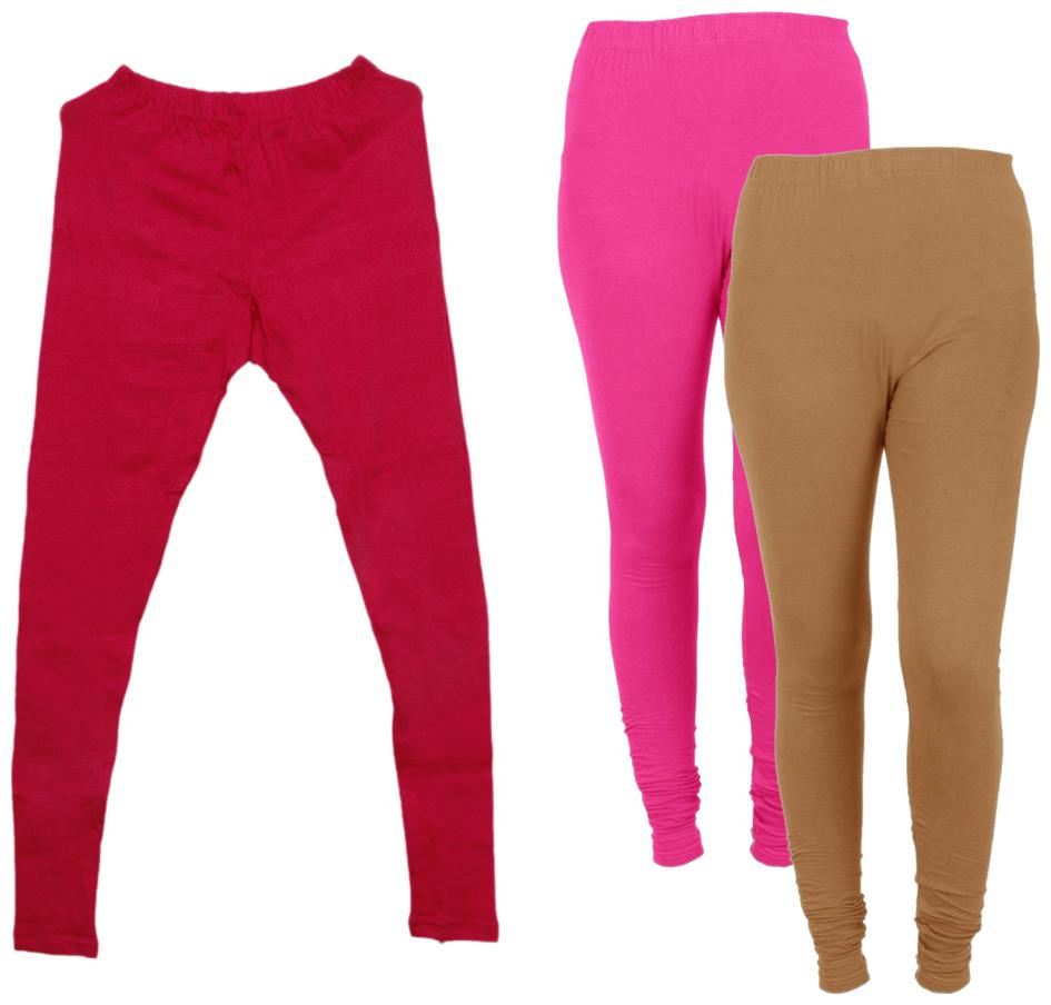 

IndiWeaves Women 1 Warm Wollen and 2 Cotton Lycra Tights (Set of- 3)