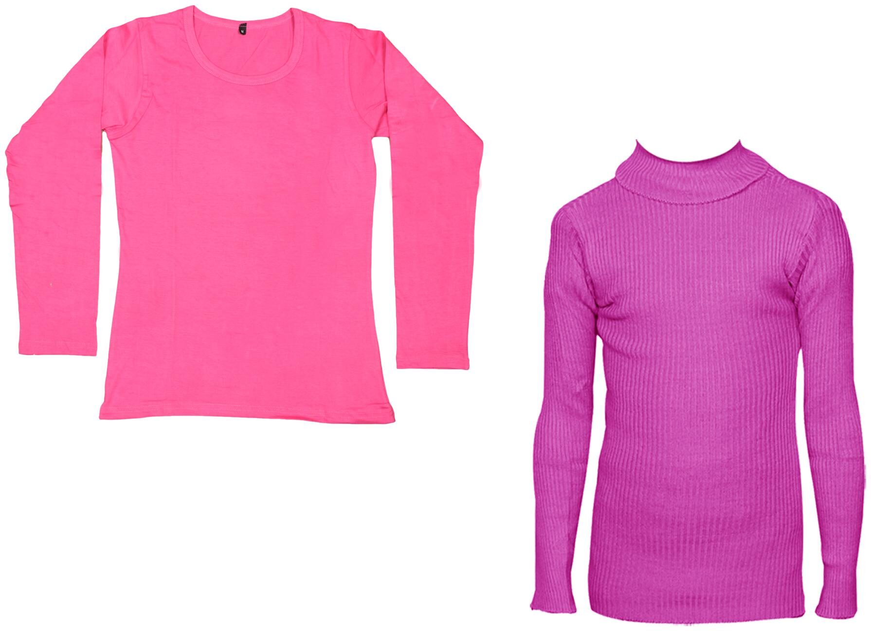 

Indiweaves Women Pink Regular fit Round neck Cotton T shirt