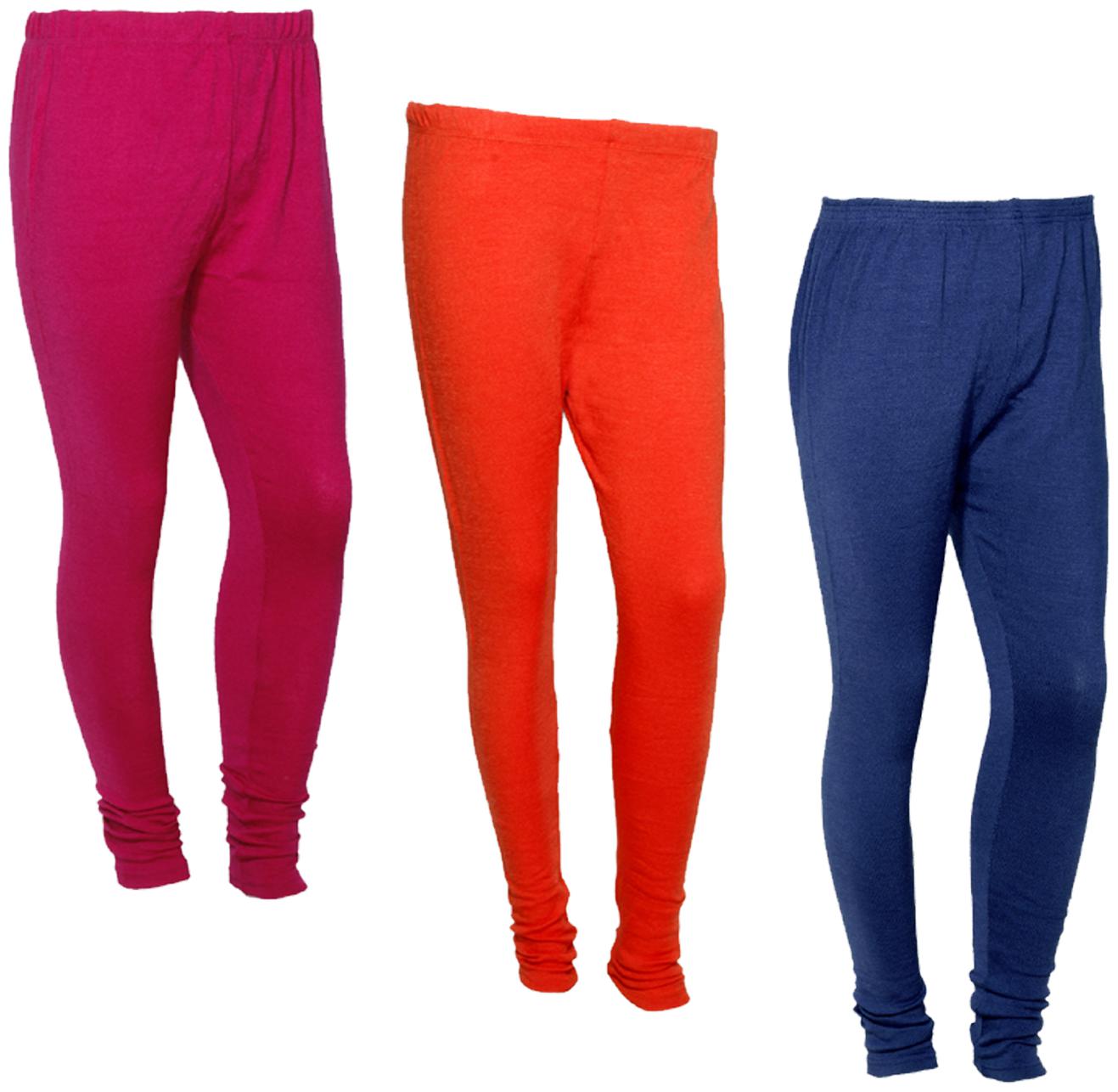 

IndiWeaves Women Warm Wollen Lycra Legging (Pack of 3)
