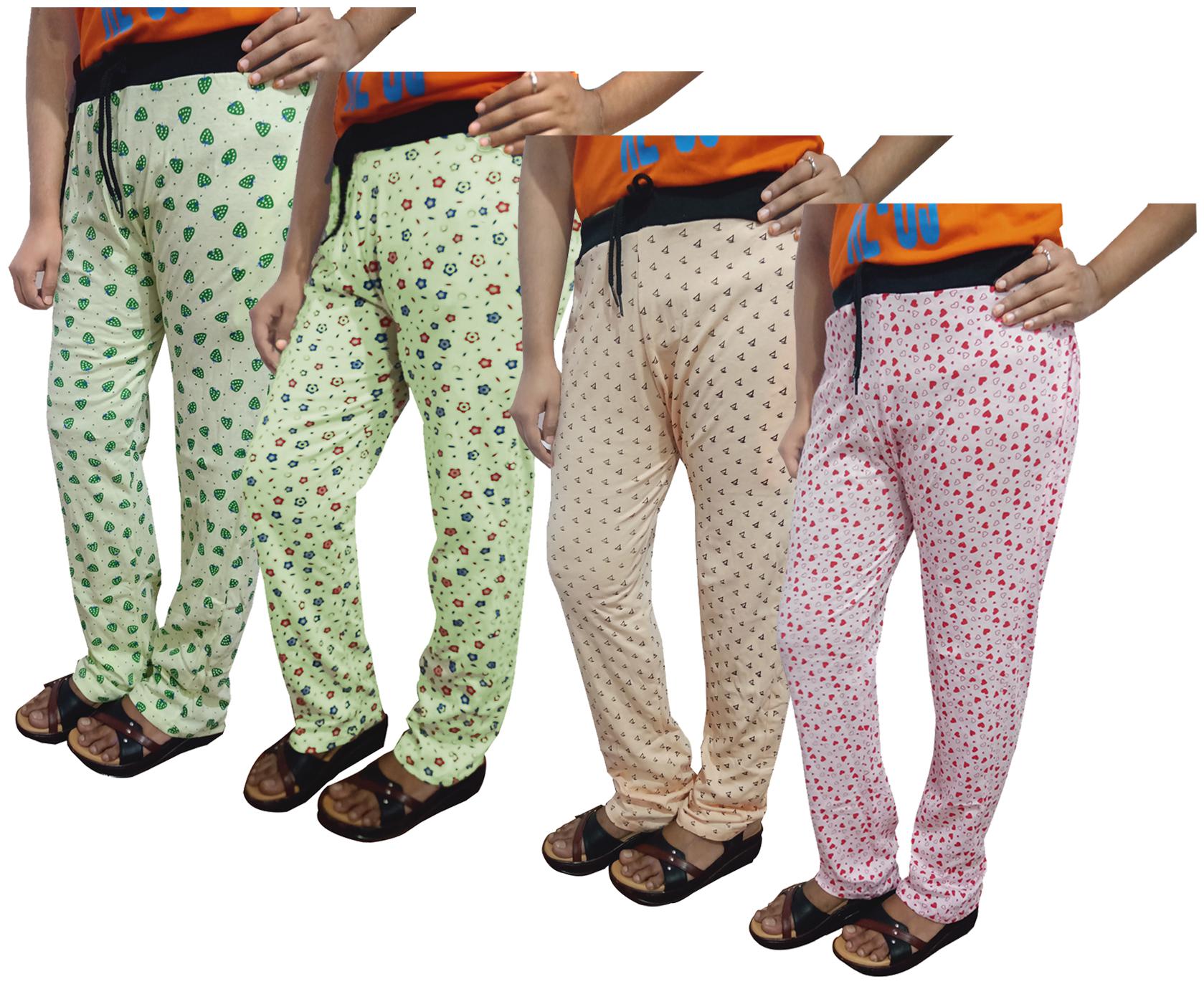 

Indiweaves Women Regular fit Cotton Printed Track pants - Multi