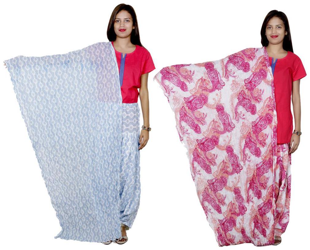 

Indiweaves Cotton Patiala Salwar With Dupatta Combo