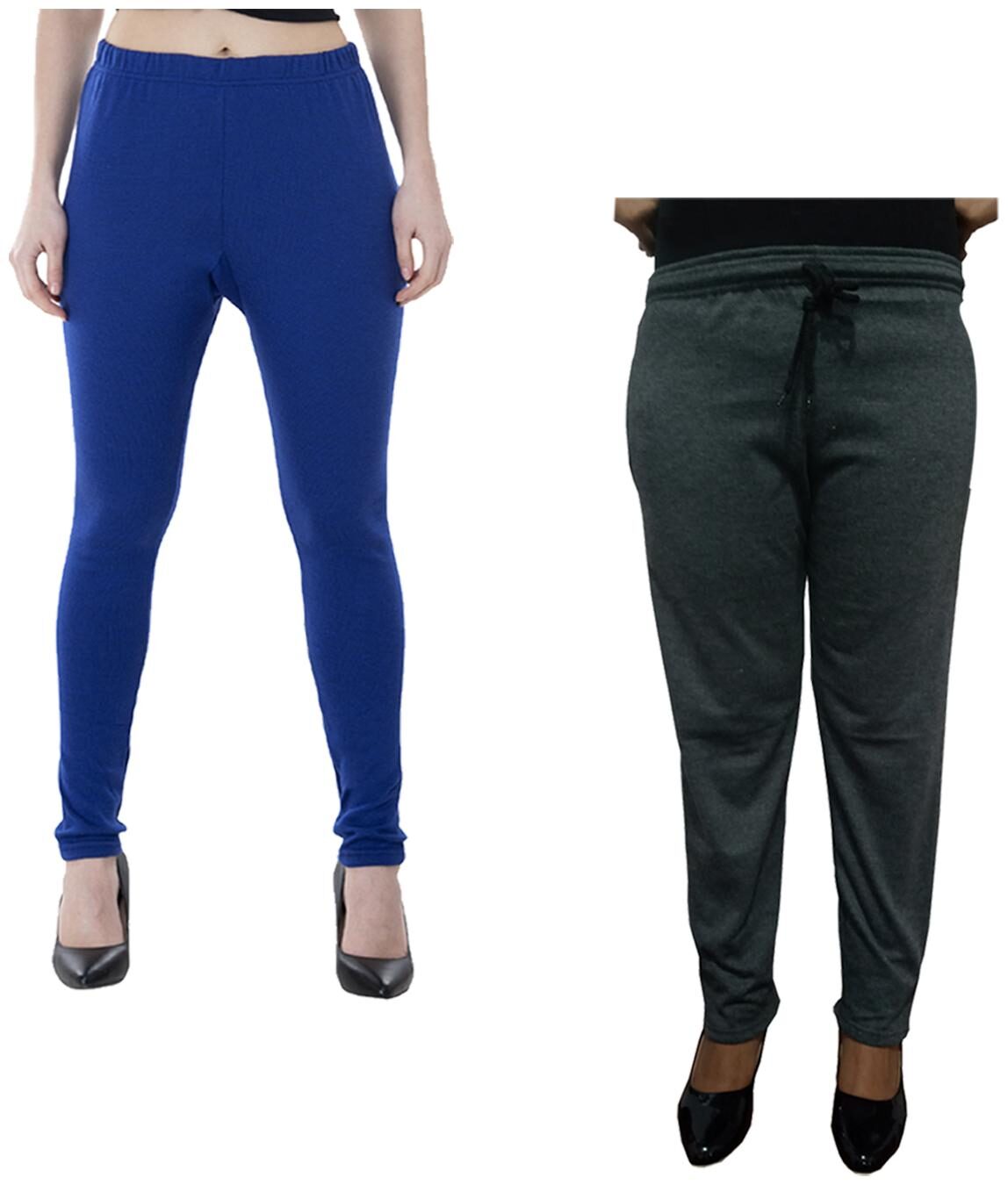 

Indiweaves Women Regular fit Fleece Solid Track pants - Multi