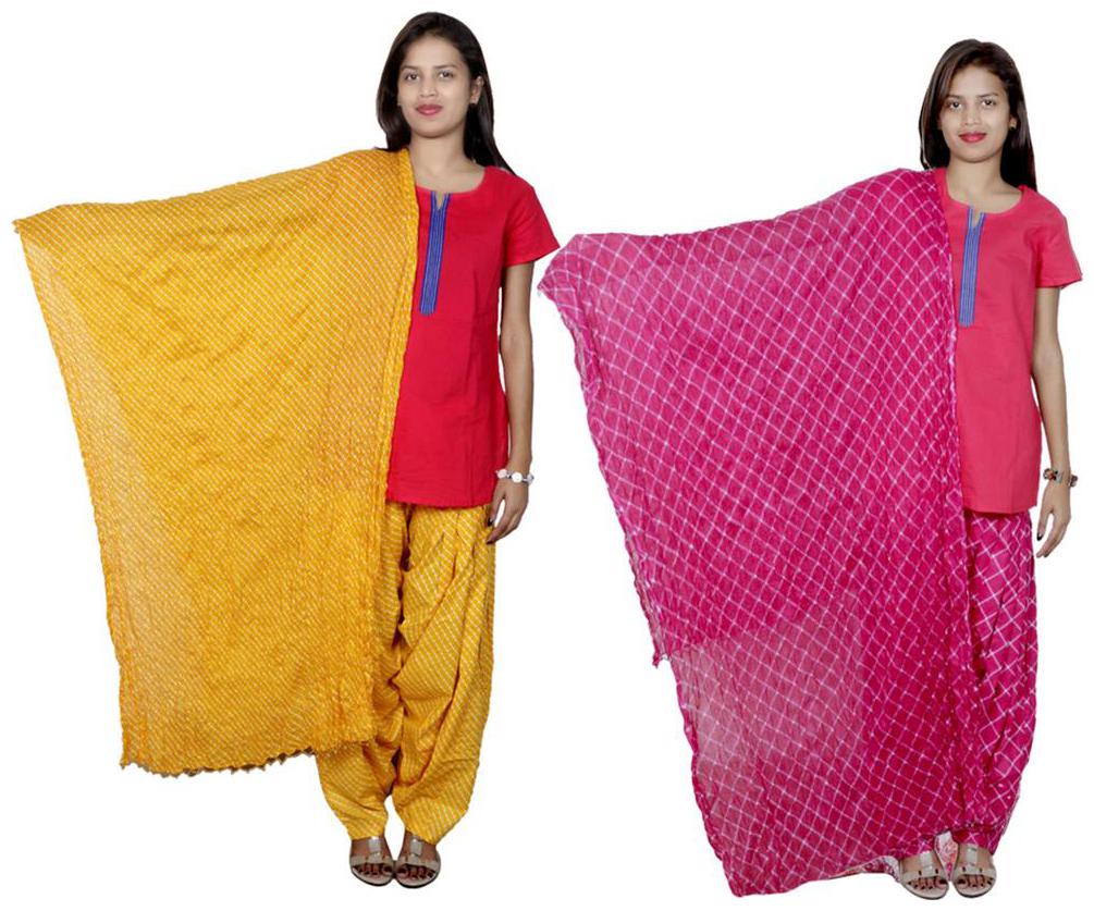 

Indiweaves Cotton Patiala Salwar With Dupatta Combo
