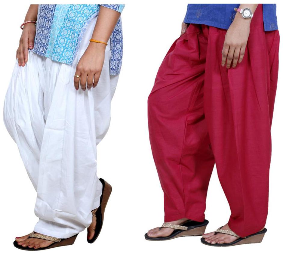 

Indiweaves Cotton Patiala - Multi