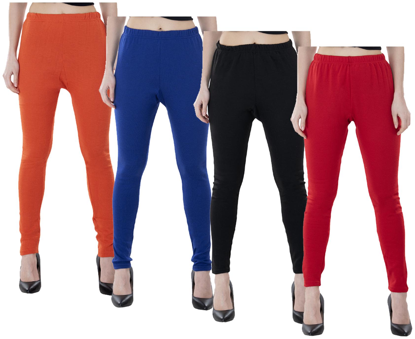 

IndiWeaves Women Warm Wollen Lycra Legging (Pack of 4)