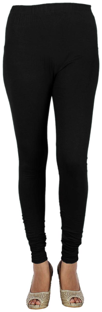 

IndiWeaves Women Cotton Casual Black Tights