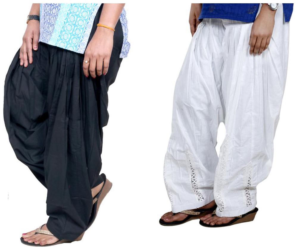 

Indiweaves Cotton Patiala - Multi