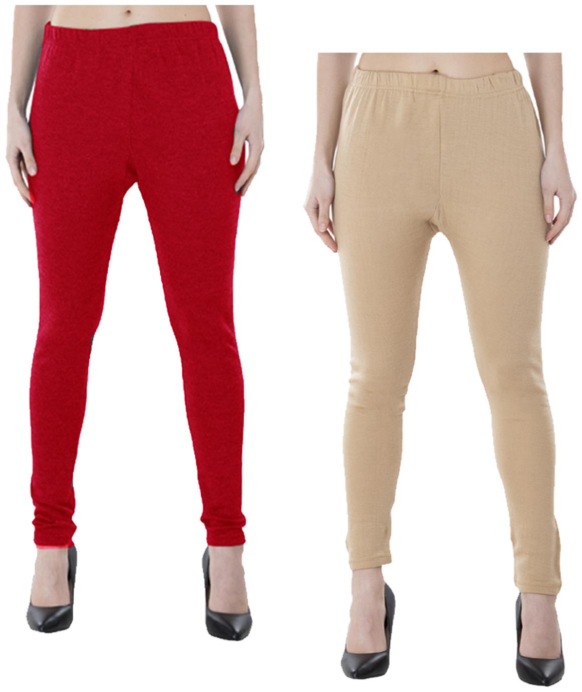 

IndiWeaves Women Warm Wollen Lycra Legging (Pack of 2)