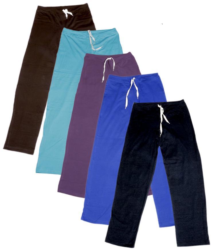 

IndiWeaves Women s Stretchable Premium Cotton Lower Track Pant (Pack of 5)