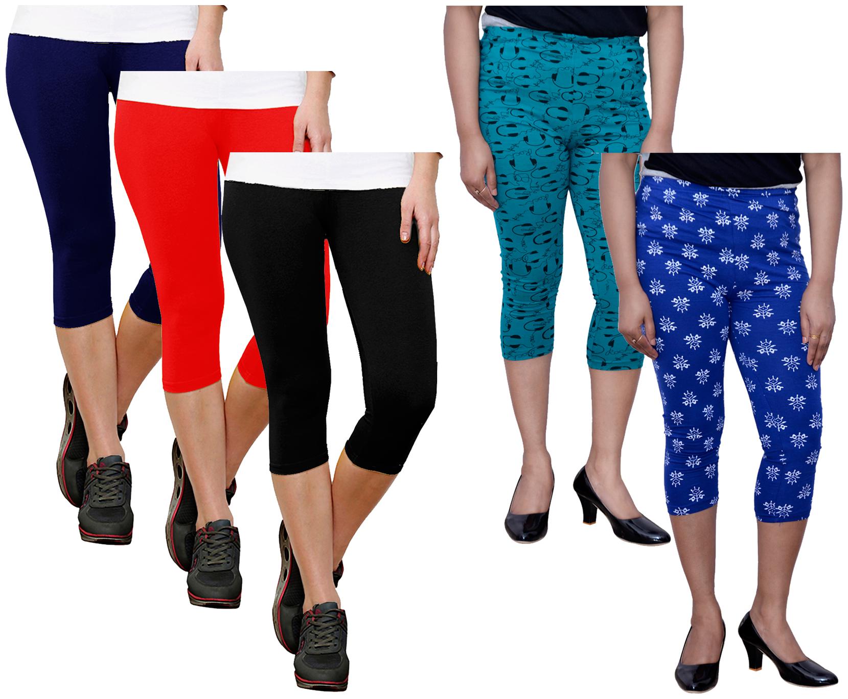 

Indiweaves Women Printed Regular capri - Multi