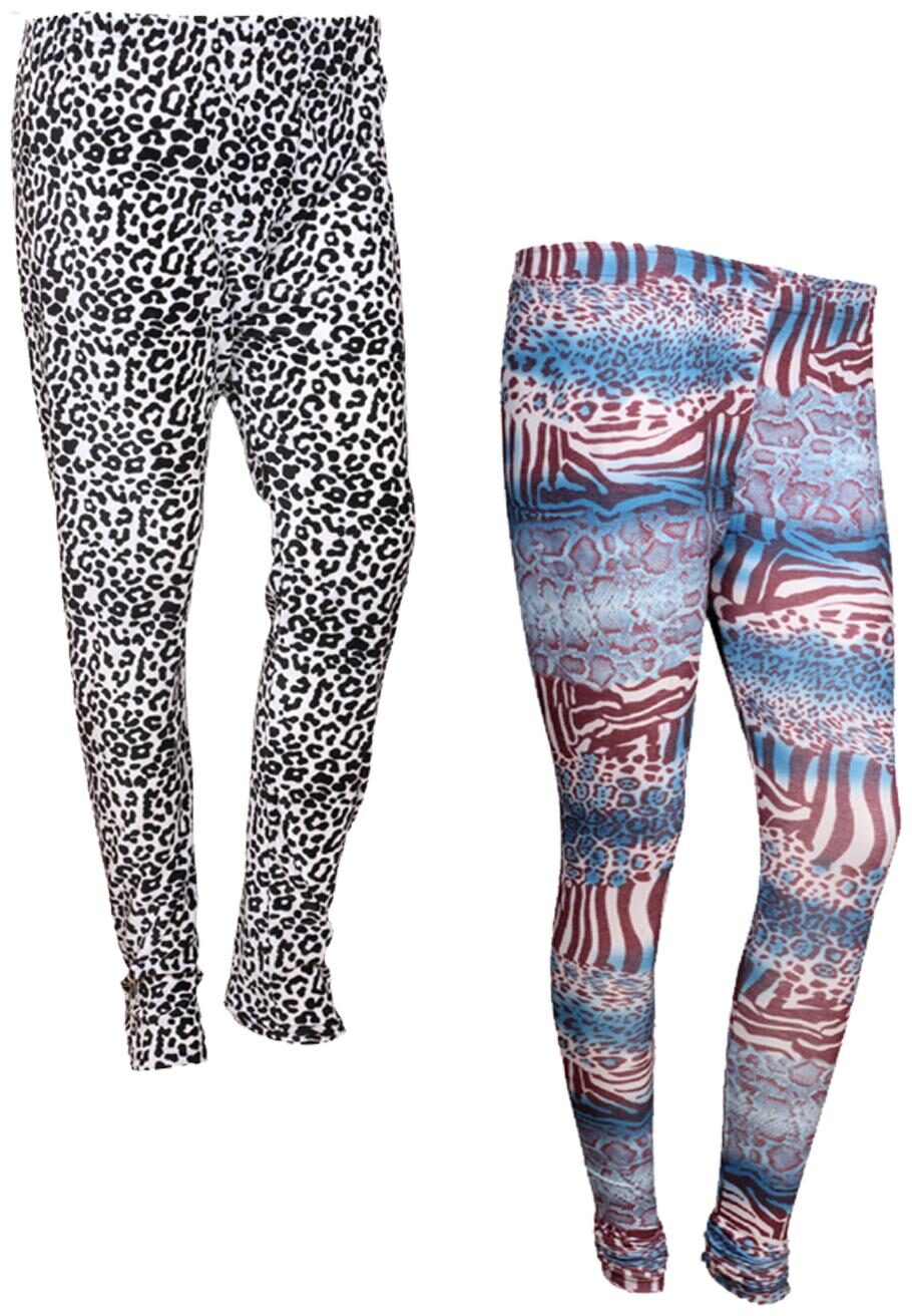

IndiWeaves Women Cotton Printed Legging and Velvet Printed Leggings (Pack of 2)