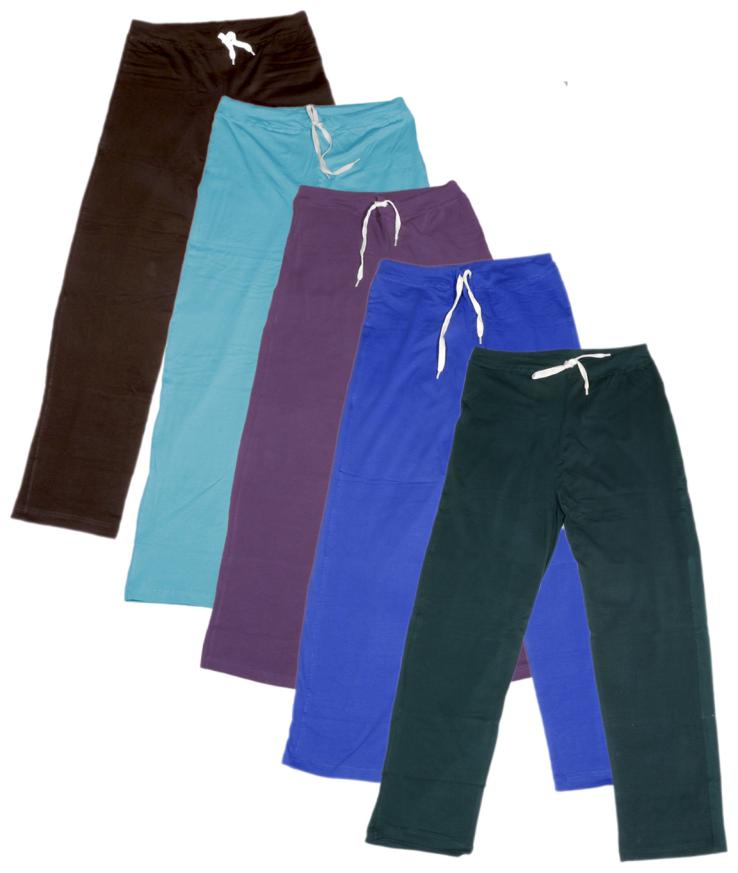

IndiWeaves Women s Stretchable Premium Cotton Lower Track Pant (Pack of 5)