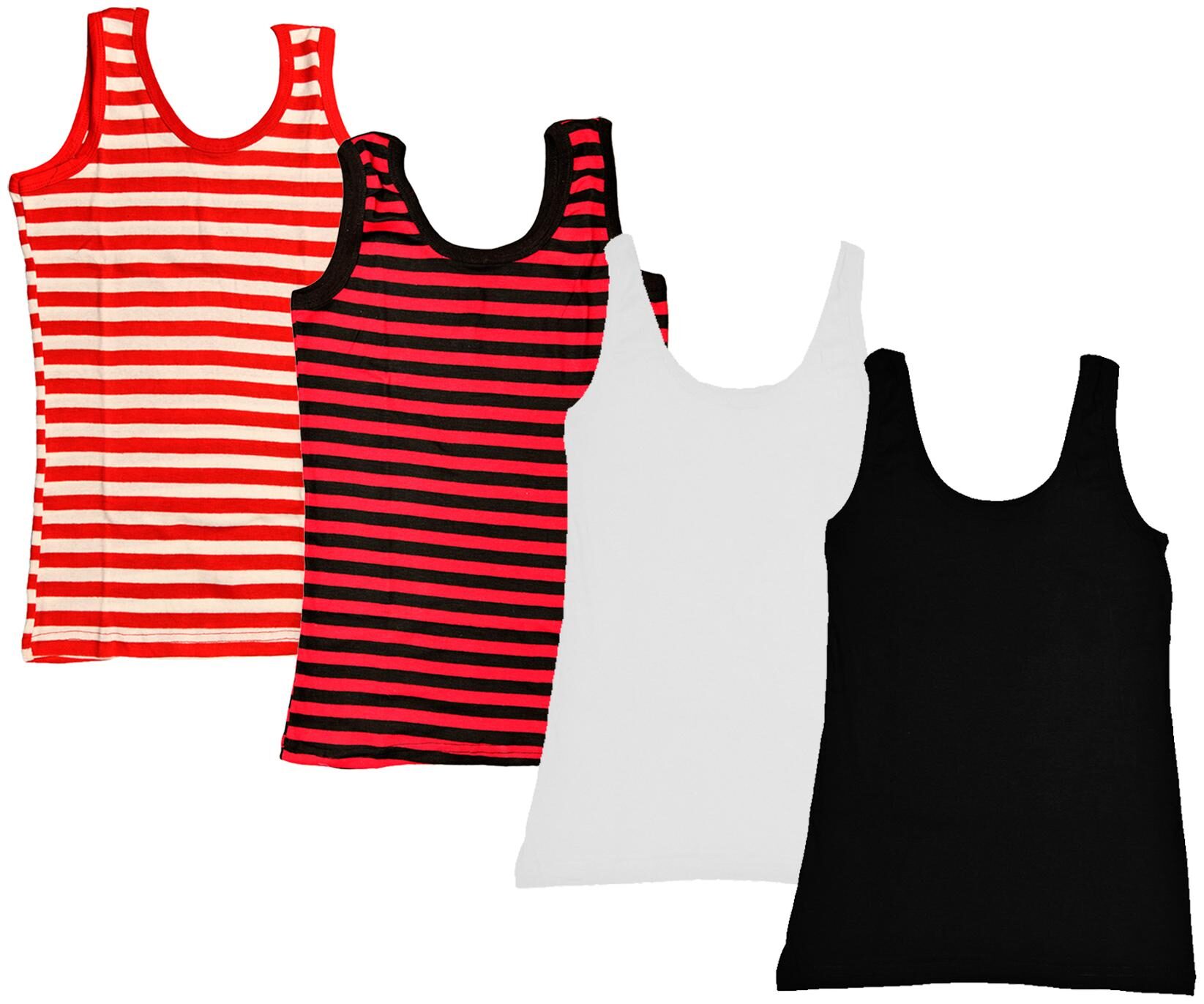 

Indiweaves Women Multi Regular fit U neck Cotton Tank top