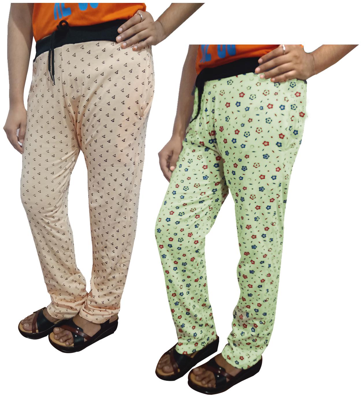 

Indiweaves Women Regular fit Cotton Printed Track pants - Multi