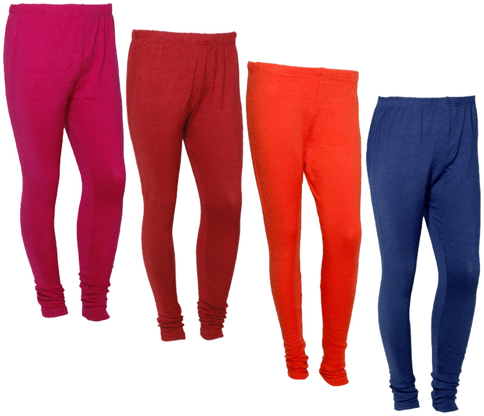 

IndiWeaves Women Warm Wollen Lycra Legging (Pack of 4)