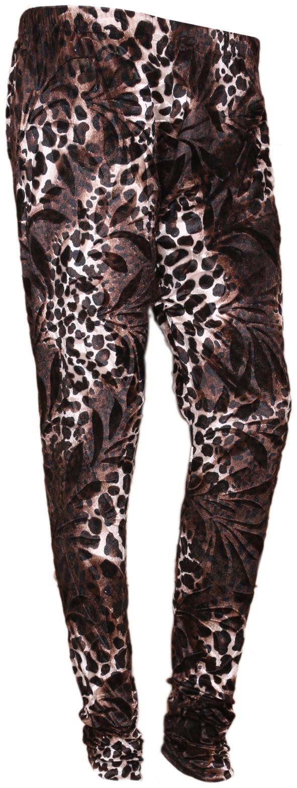 

IndiWeaves Women Velvet Printed Leggings for Winters Pack of 1