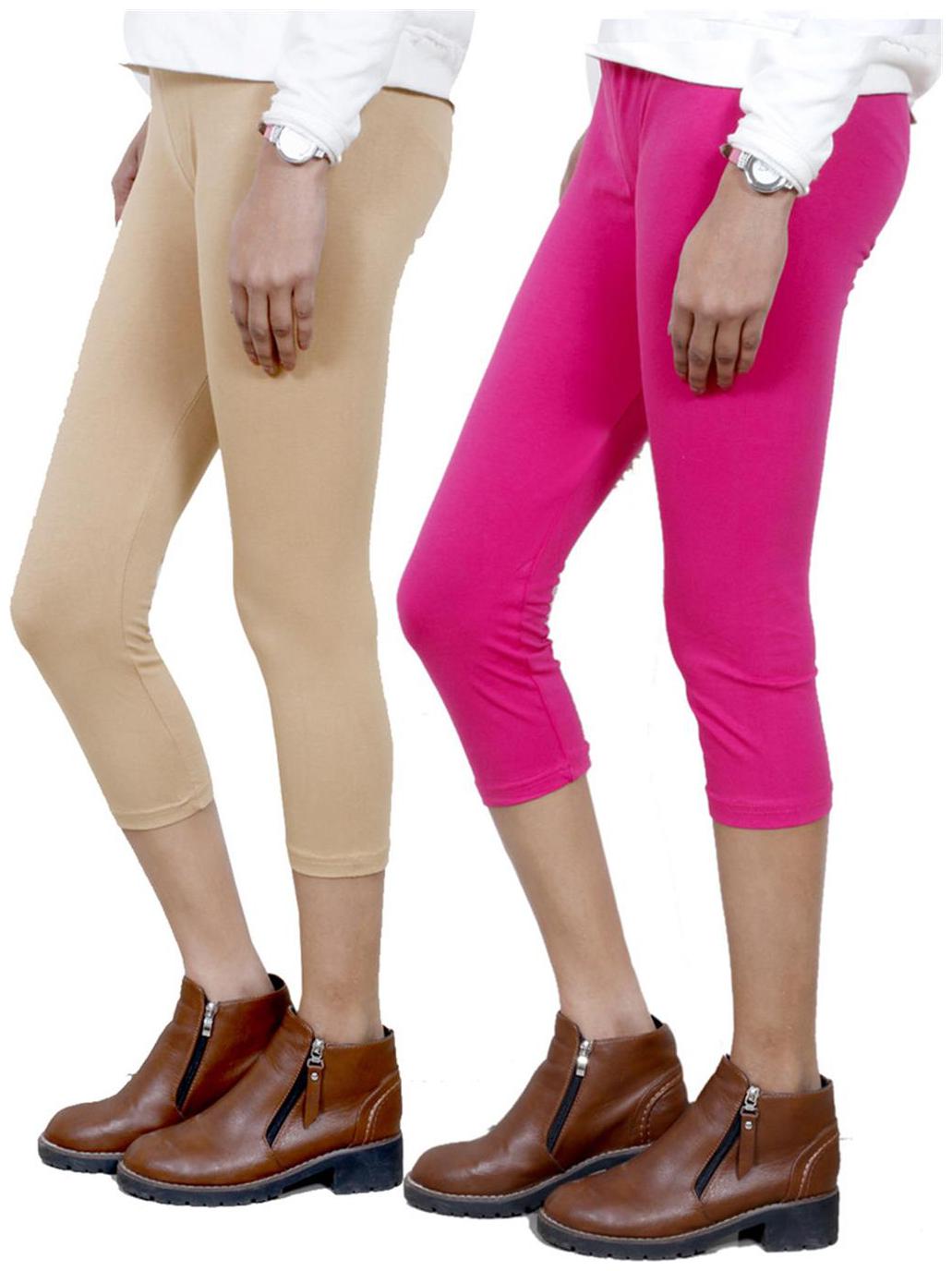 

IndiWeaves Women Cotton Capri Combo-2