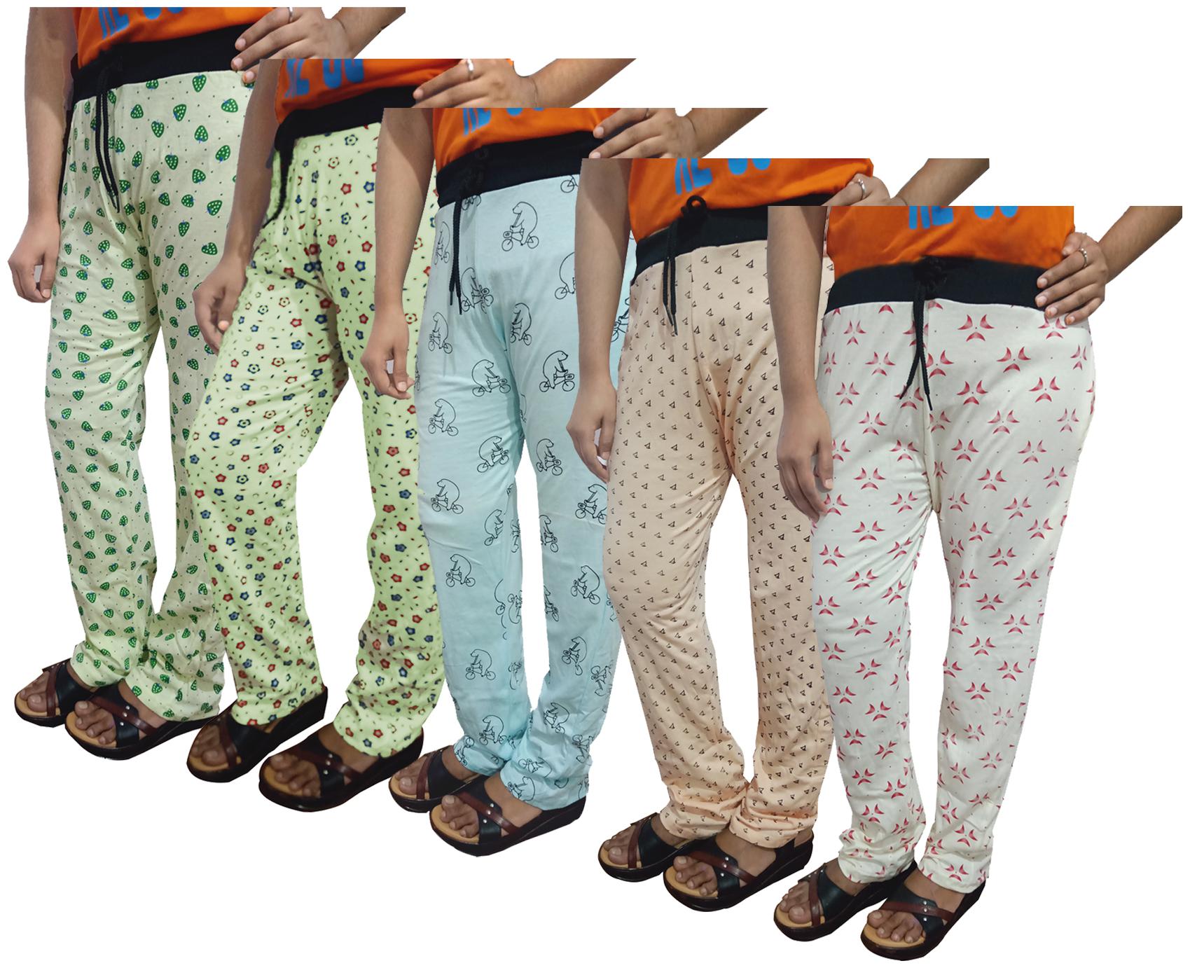 

Indiweaves Women Regular fit Cotton Printed Track pants - Multi