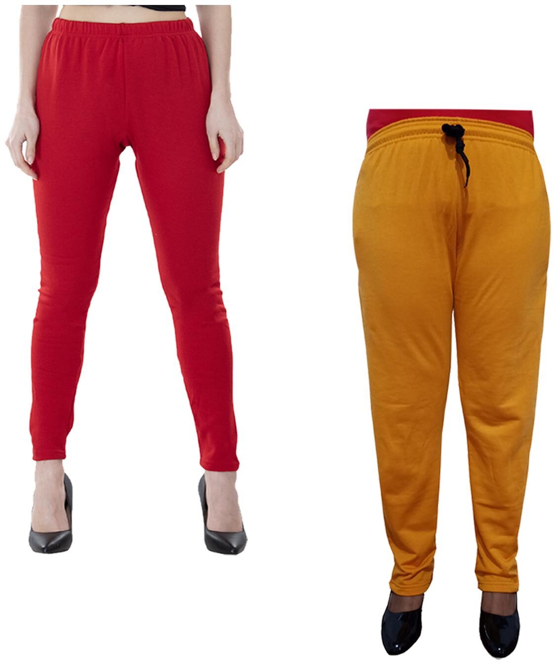 

Indiweaves Women Regular fit Fleece Solid Track pants - Multi