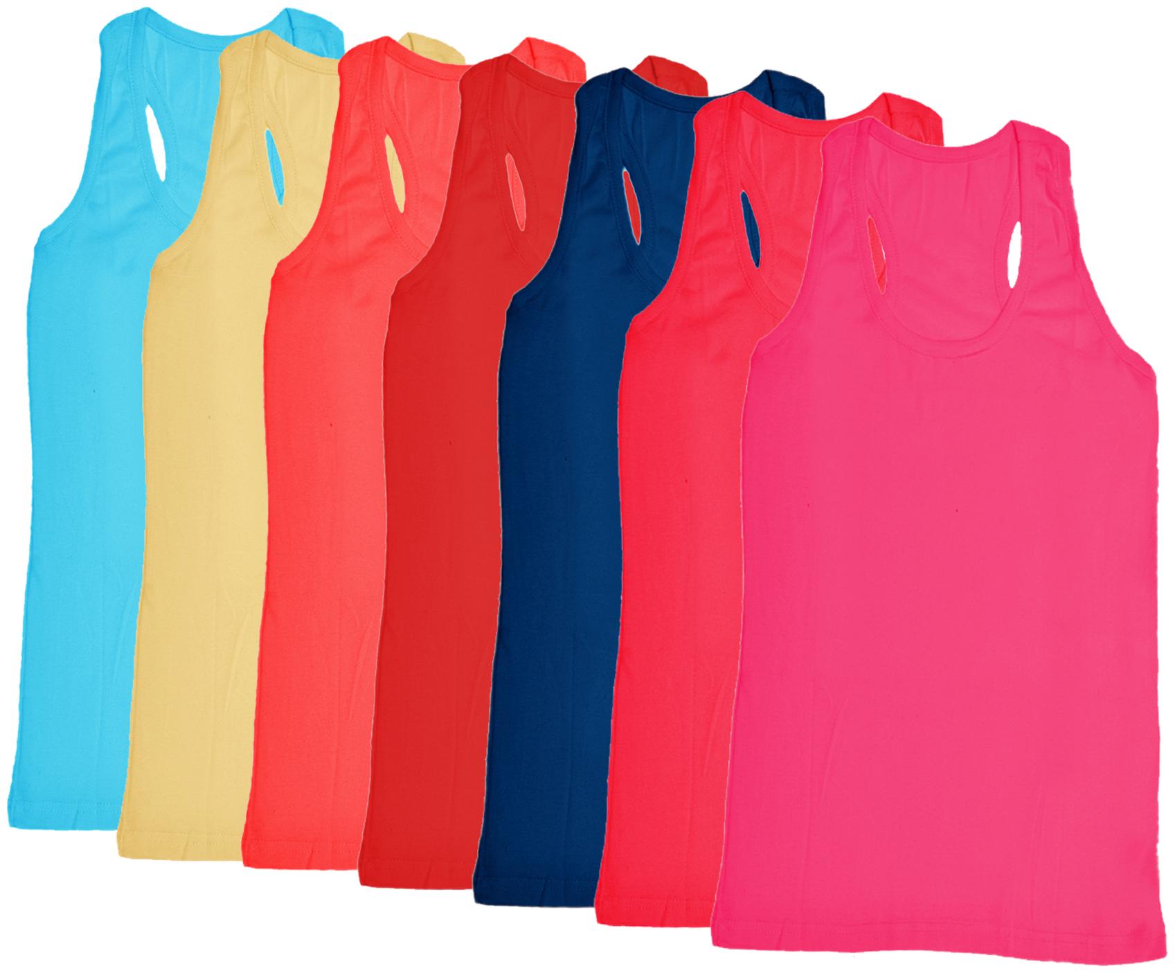 

Indiweaves Women Multi Regular fit Round neck Cotton Tank top