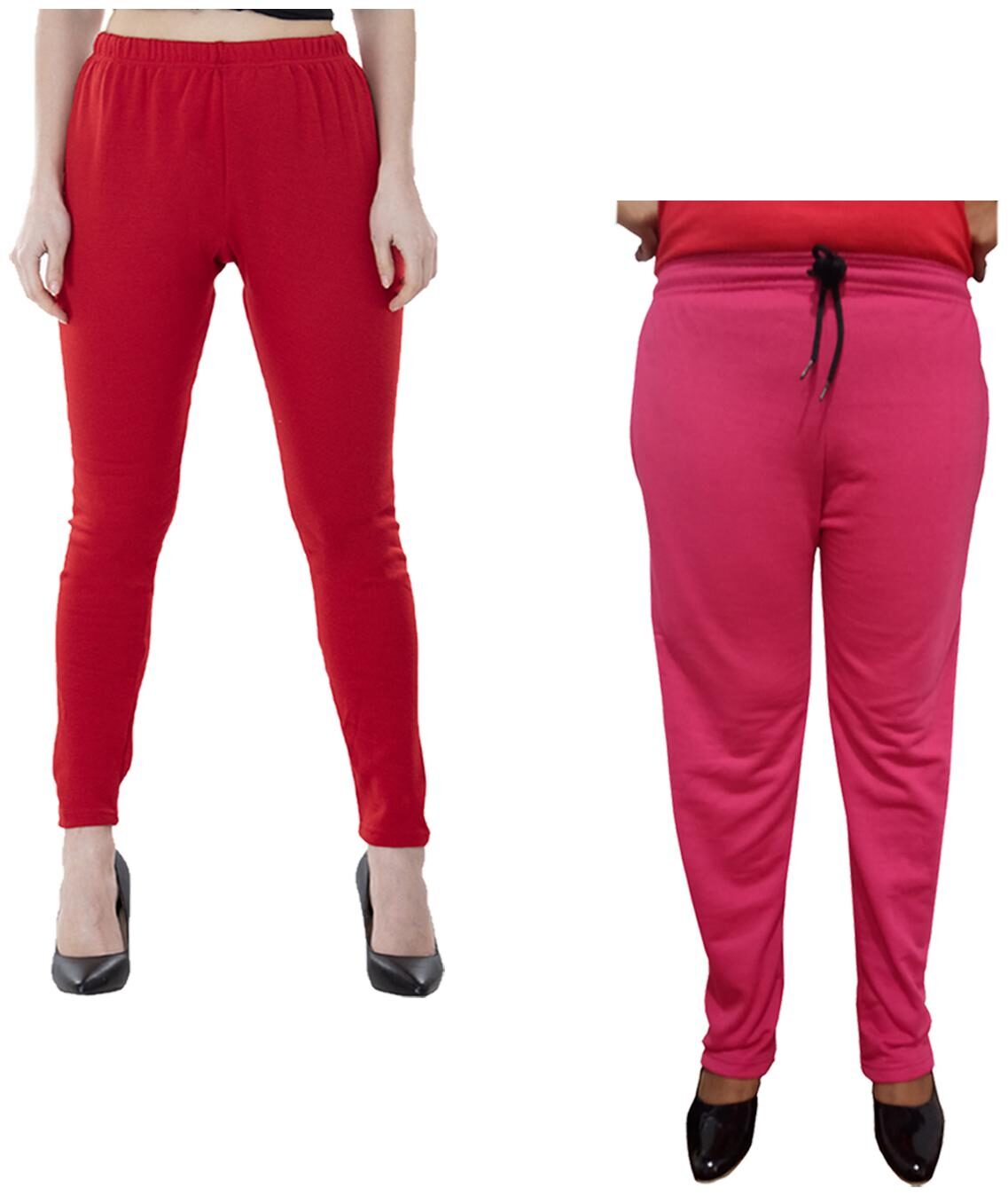 

Indiweaves Women Regular fit Fleece Solid Track pants - Multi