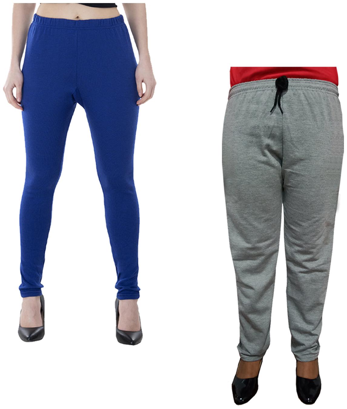 

Indiweaves Women Regular fit Fleece Solid Track pants - Multi