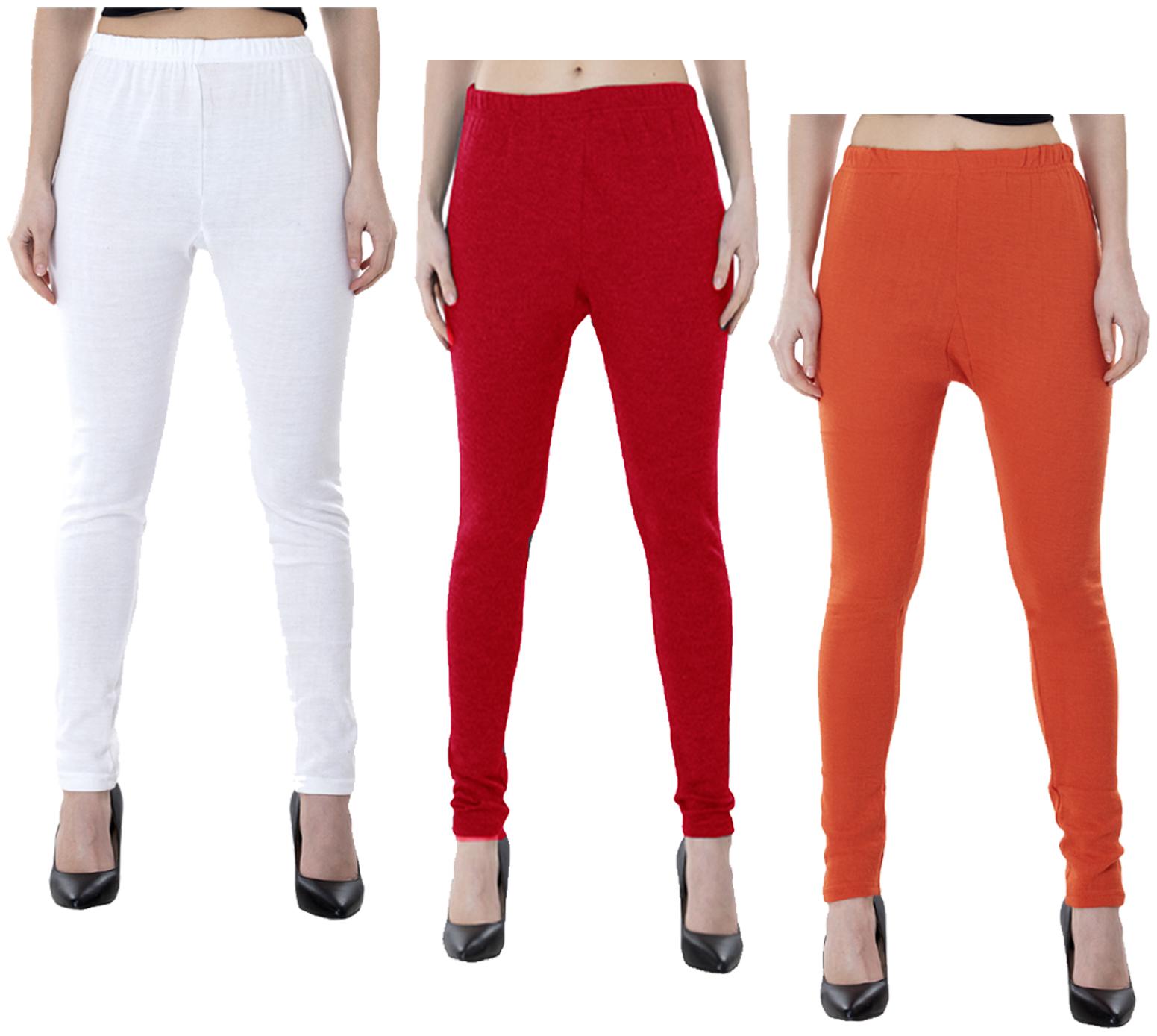 

IndiWeaves Women Warm Wollen Lycra Legging (Pack of 3)