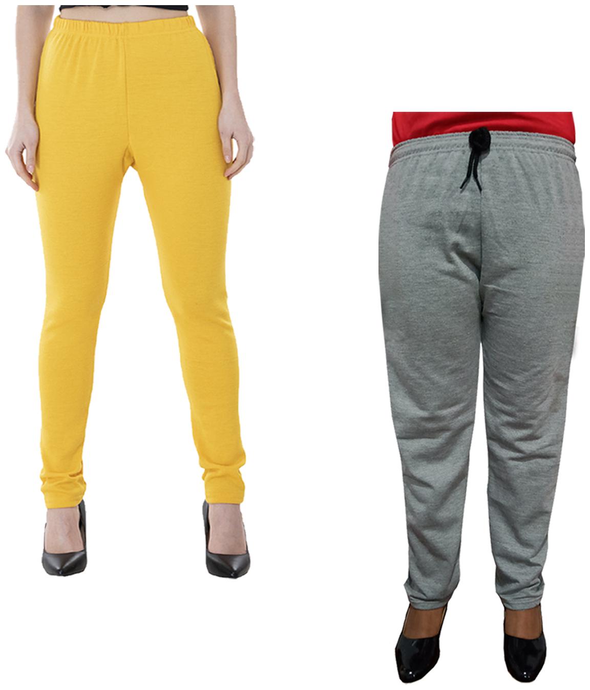 

Indiweaves Women Regular fit Fleece Solid Track pants - Multi