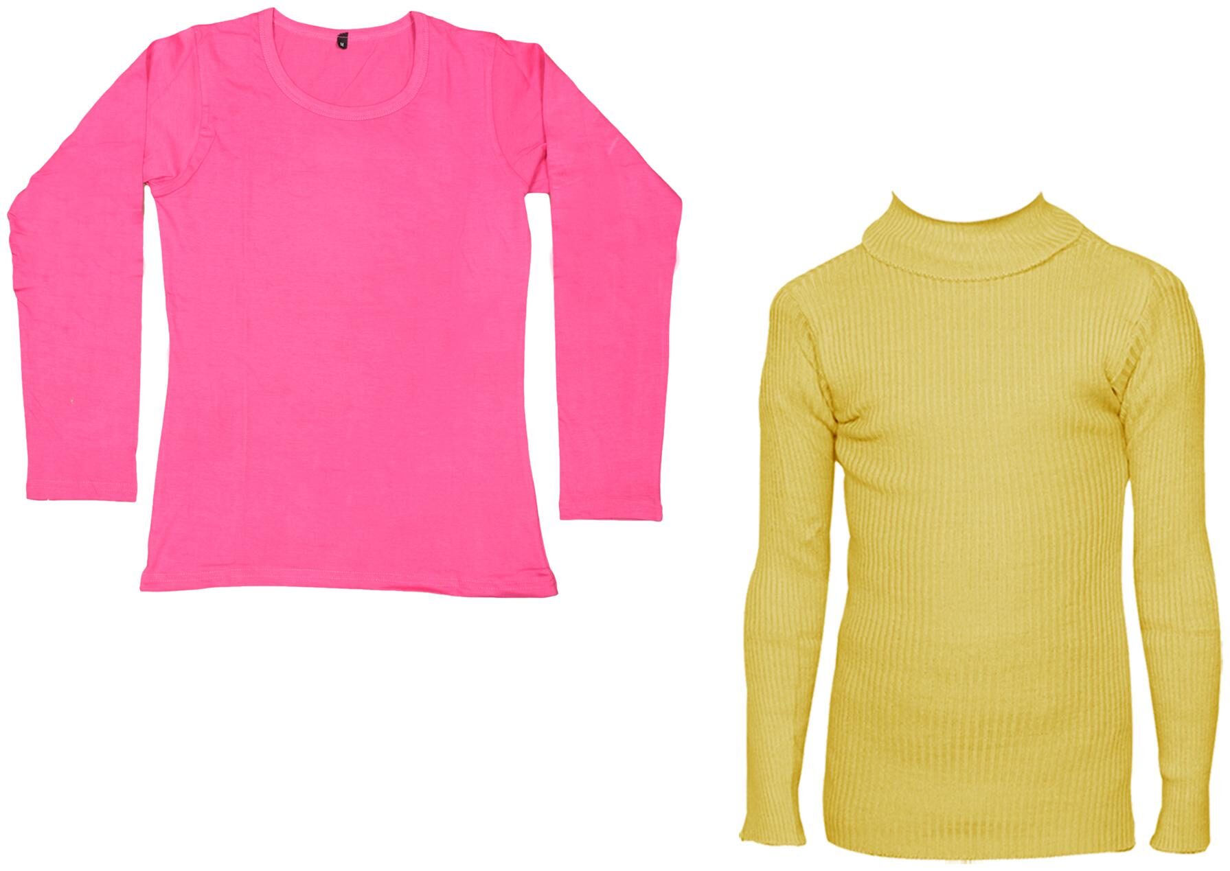 

Indiweaves Women Pink Regular fit Round neck Cotton T shirt