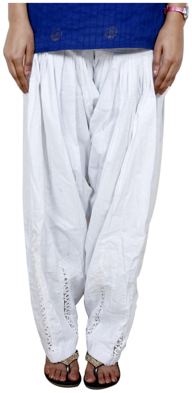 

IndiWeaves Women s Dabangg Jaalidar Cotton Patiala Salwar