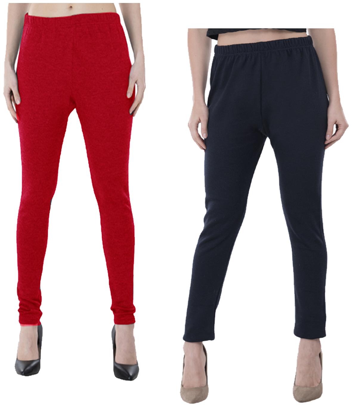 

IndiWeaves Women Warm Wollen Lycra Legging (Pack of 2)