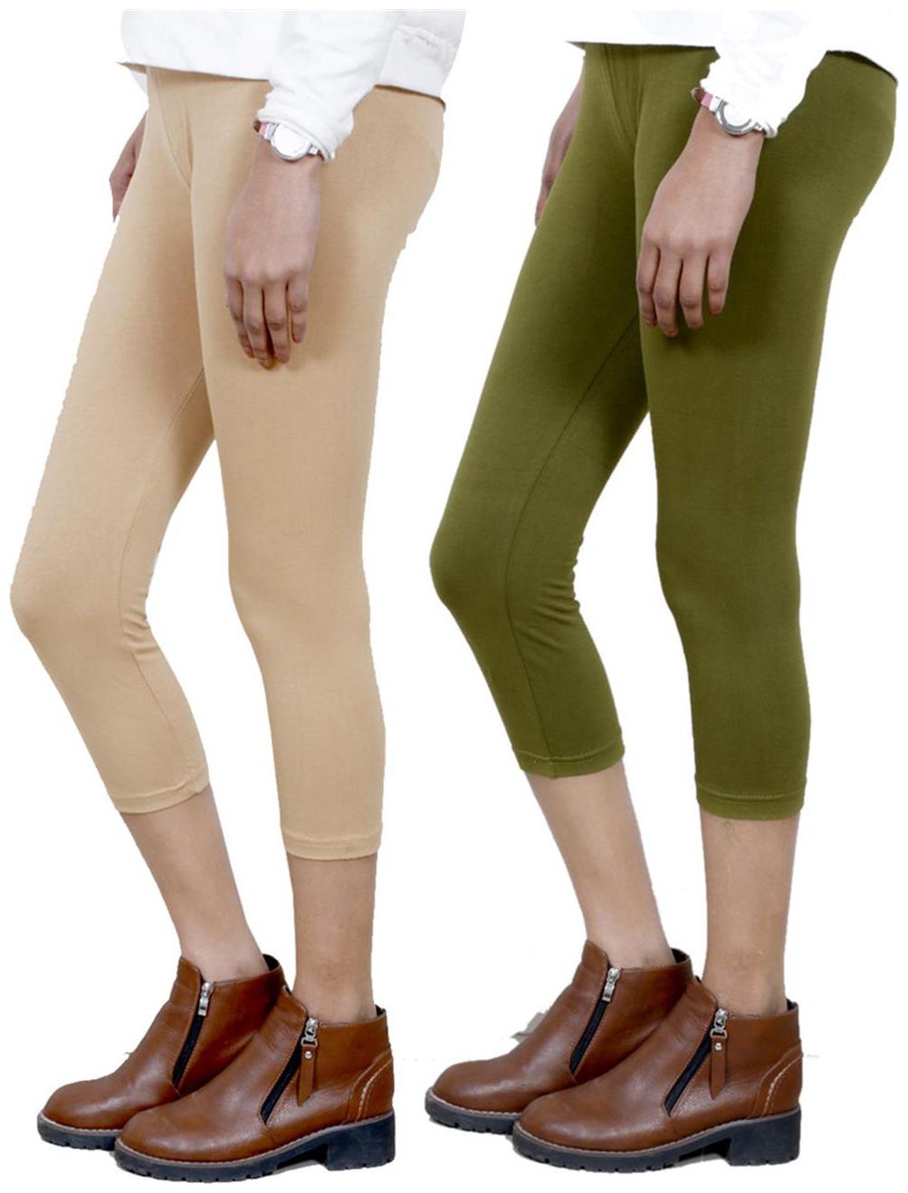 

IndiWeaves Women Cotton Capri Combo-2
