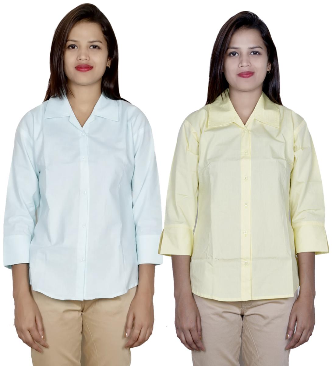 

Indiweaves Women Multi Solid Regular Fit Shirt