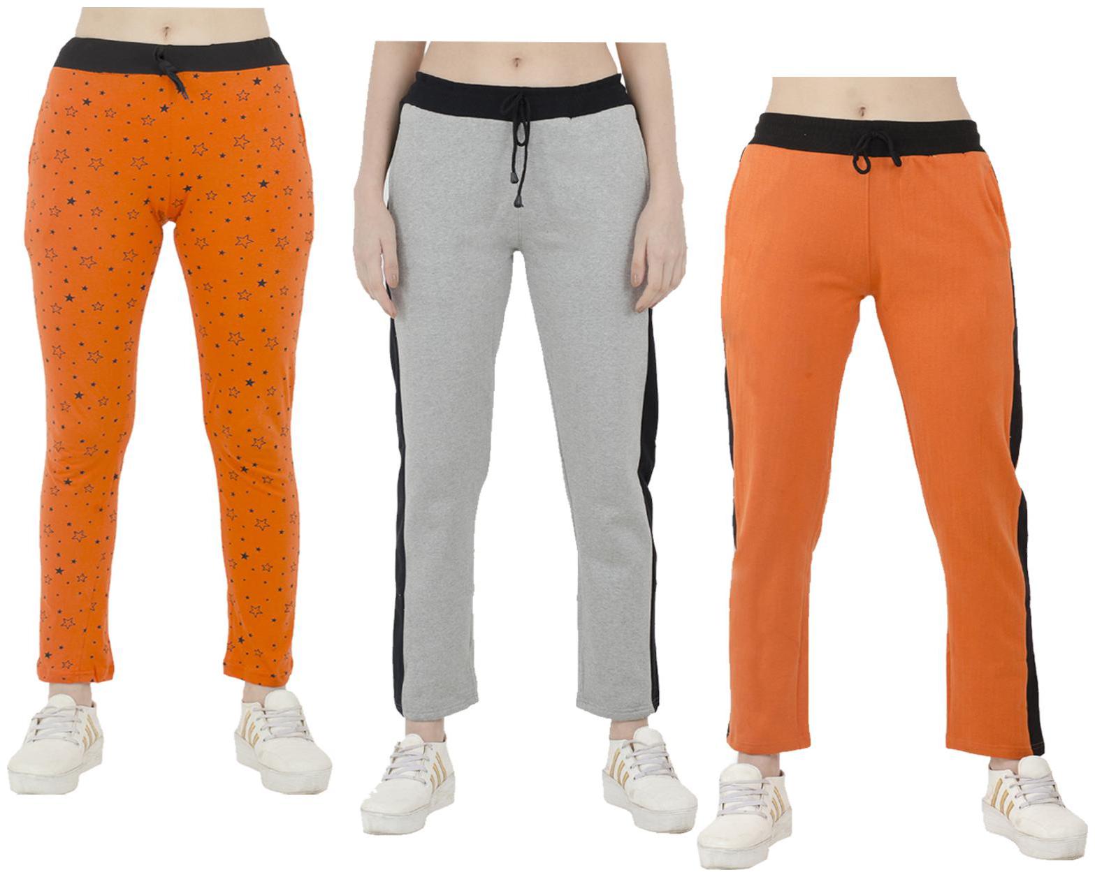 

Indiweaves Women Regular fit Polyester Printed Track pants - Multi