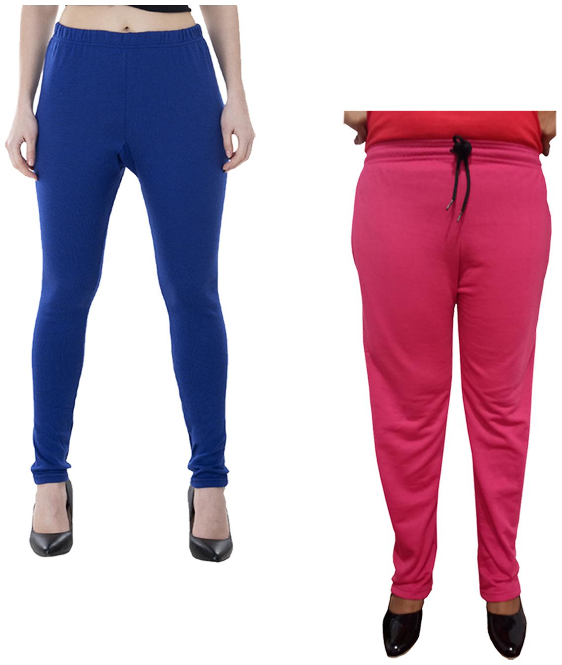 

Indiweaves Women Regular fit Fleece Solid Track pants - Multi