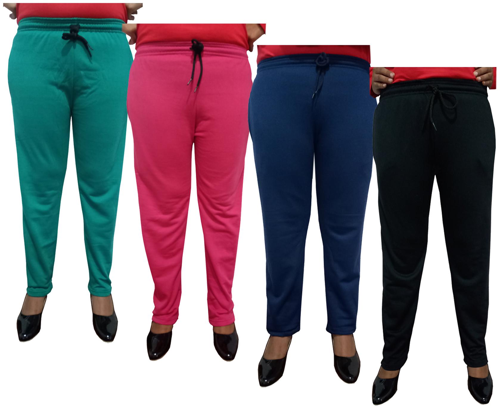 

Indiweaves Women Regular fit Fleece Solid Track pants - Multi